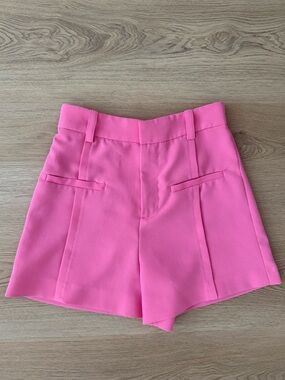 Zara Pink high waisted shorts (pre owned)